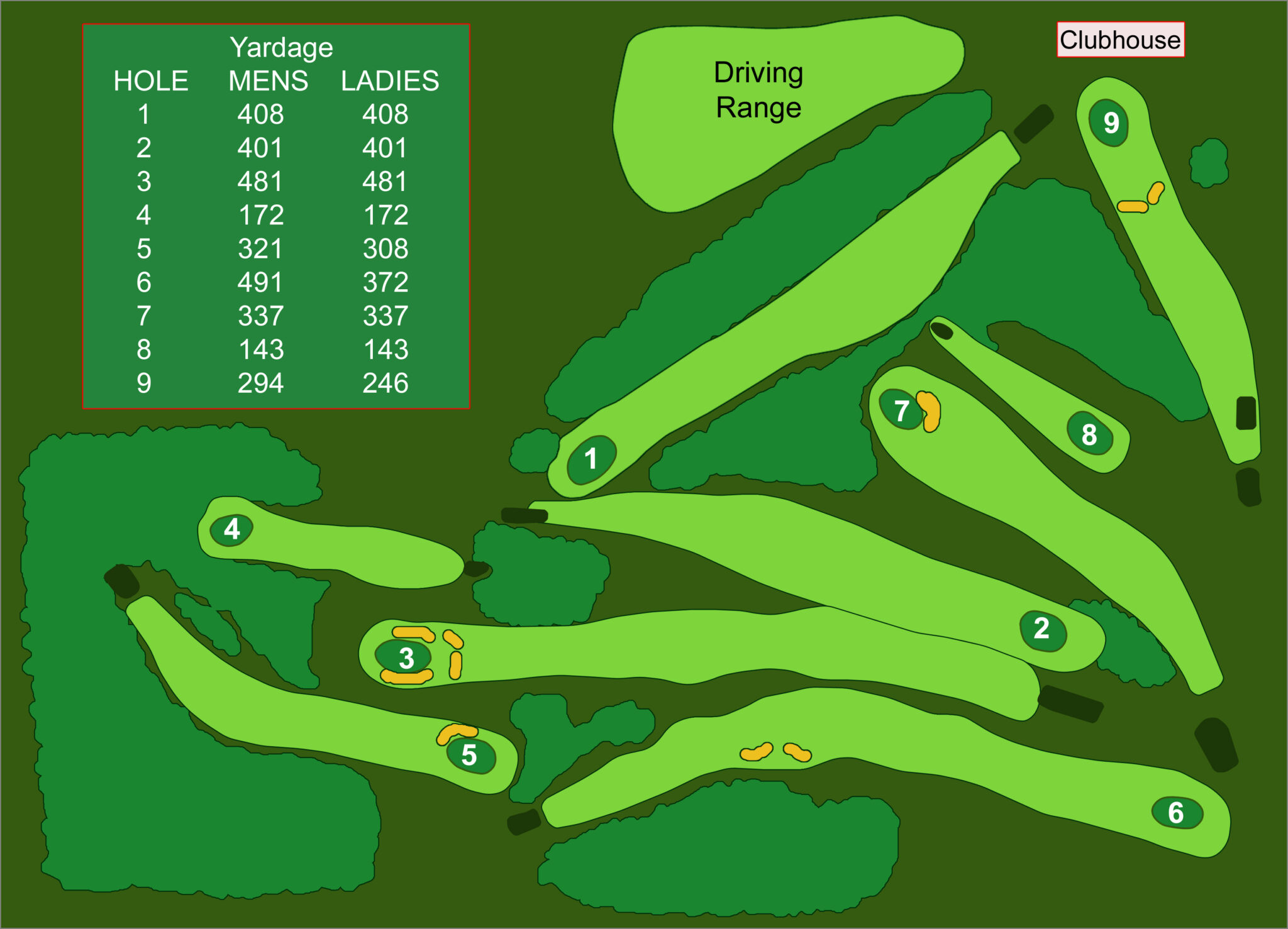 Course Layout – Manitou Beach Golf Club